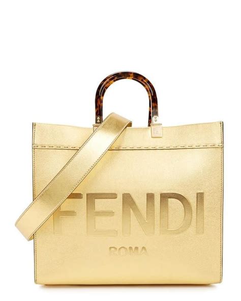 fendi gold tote|fendi totes sale.